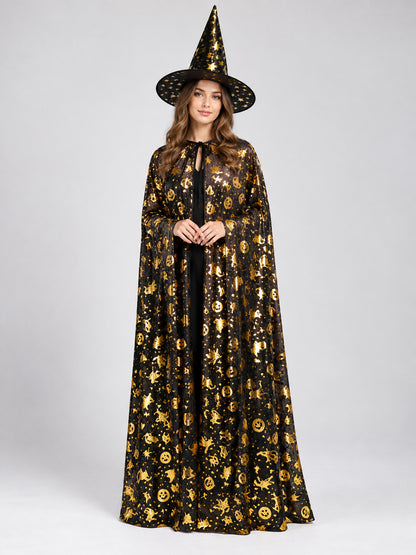 Carnival Costume: Long Cape and Pointed Hat