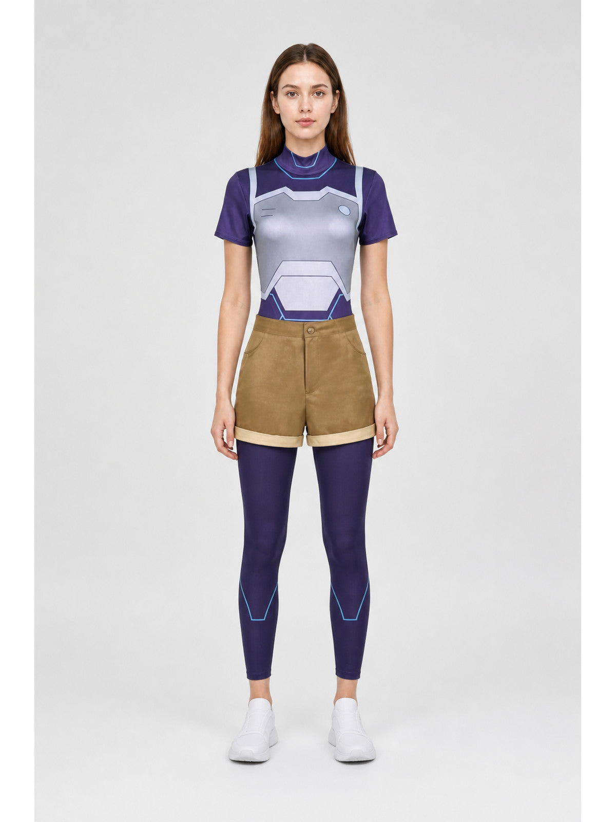 Zoe Cosplay Costume: T-Shirt, Shorts, Leggings main product view