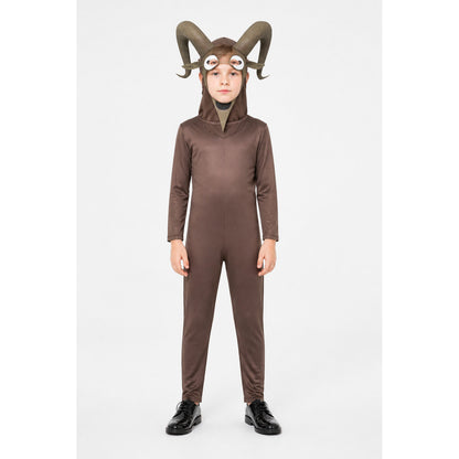Monster Goat Costume with Horns for Halloween main product view