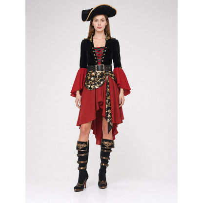 Pirate Costume with Gold Decor