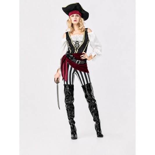 Pirate Costume with Hat and Boots