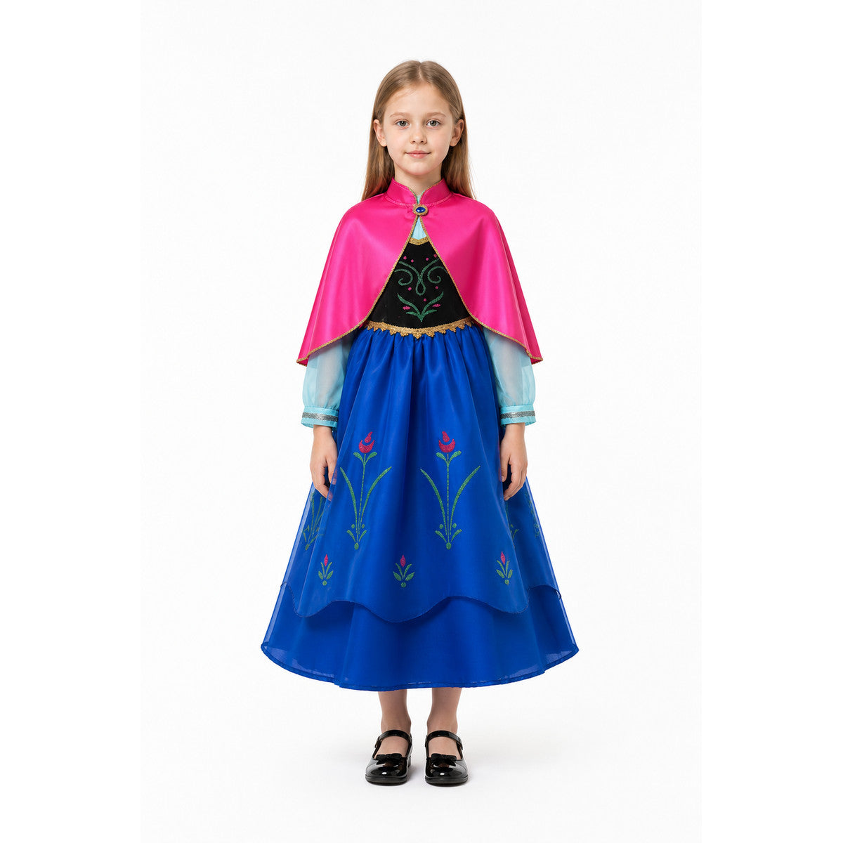 Princess Dress with Full Skirt and Cape for Carnival main product view