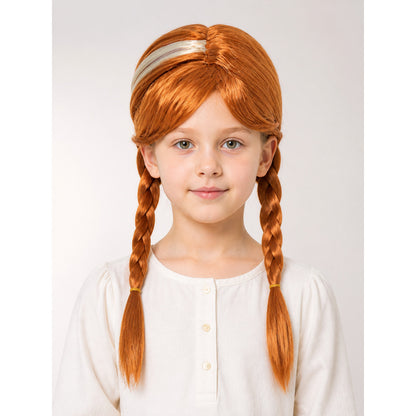 Halloween and cosplay carnival wig with two braids main product view