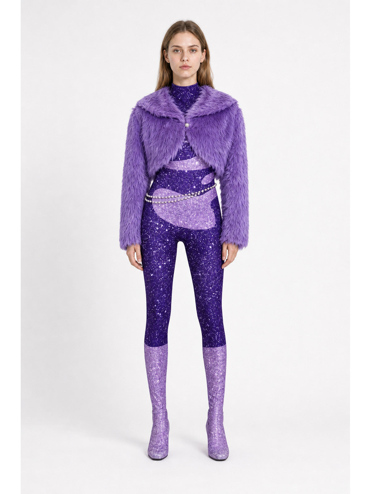 Character Costume: Jumpsuit, Cape, and Chain main product view