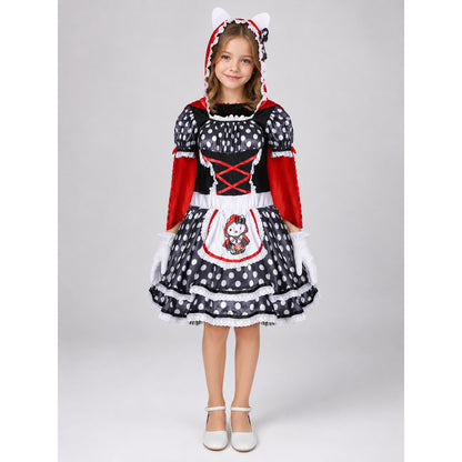 Costume Dress with Hood and Gloves