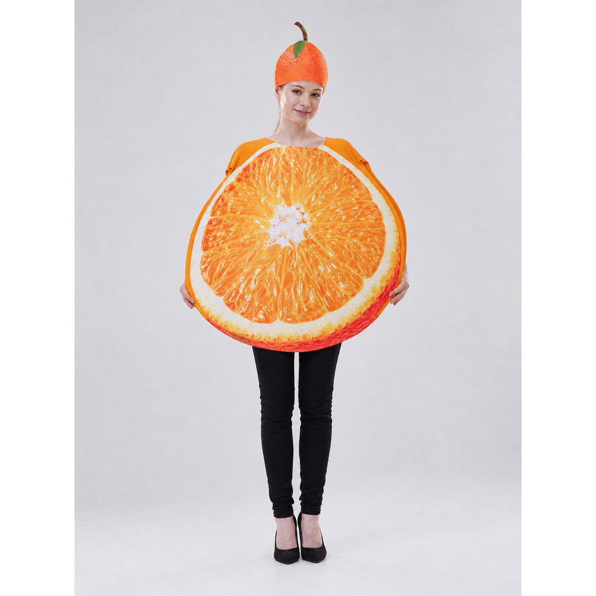 Orange Slice Costume with Headpiece on-model view