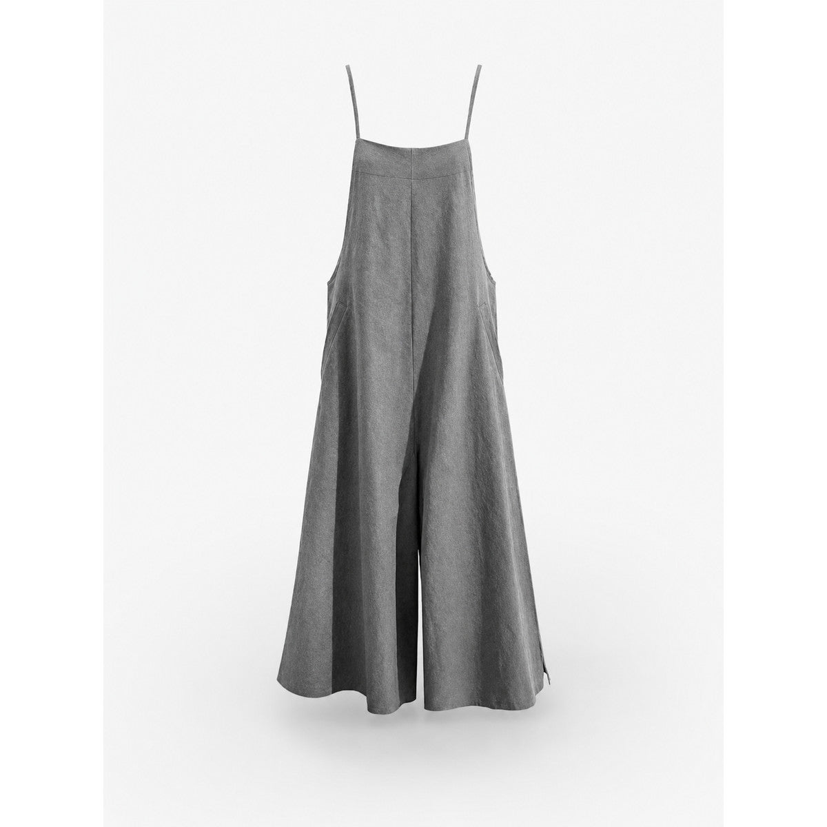 Gray Wide-Leg Overalls for Everyday Outfits