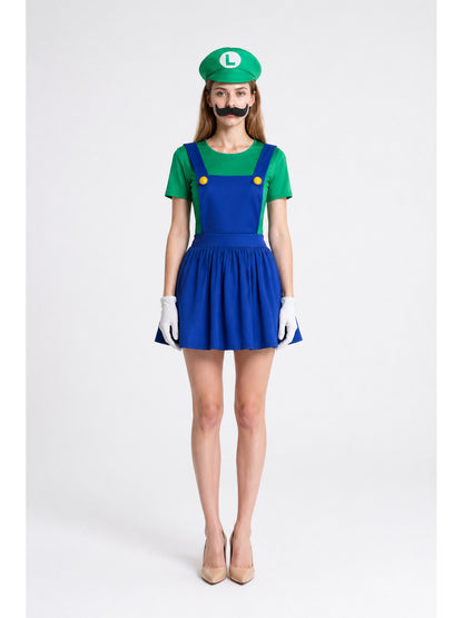 Mario Costume with Hat and Mustache main product view
