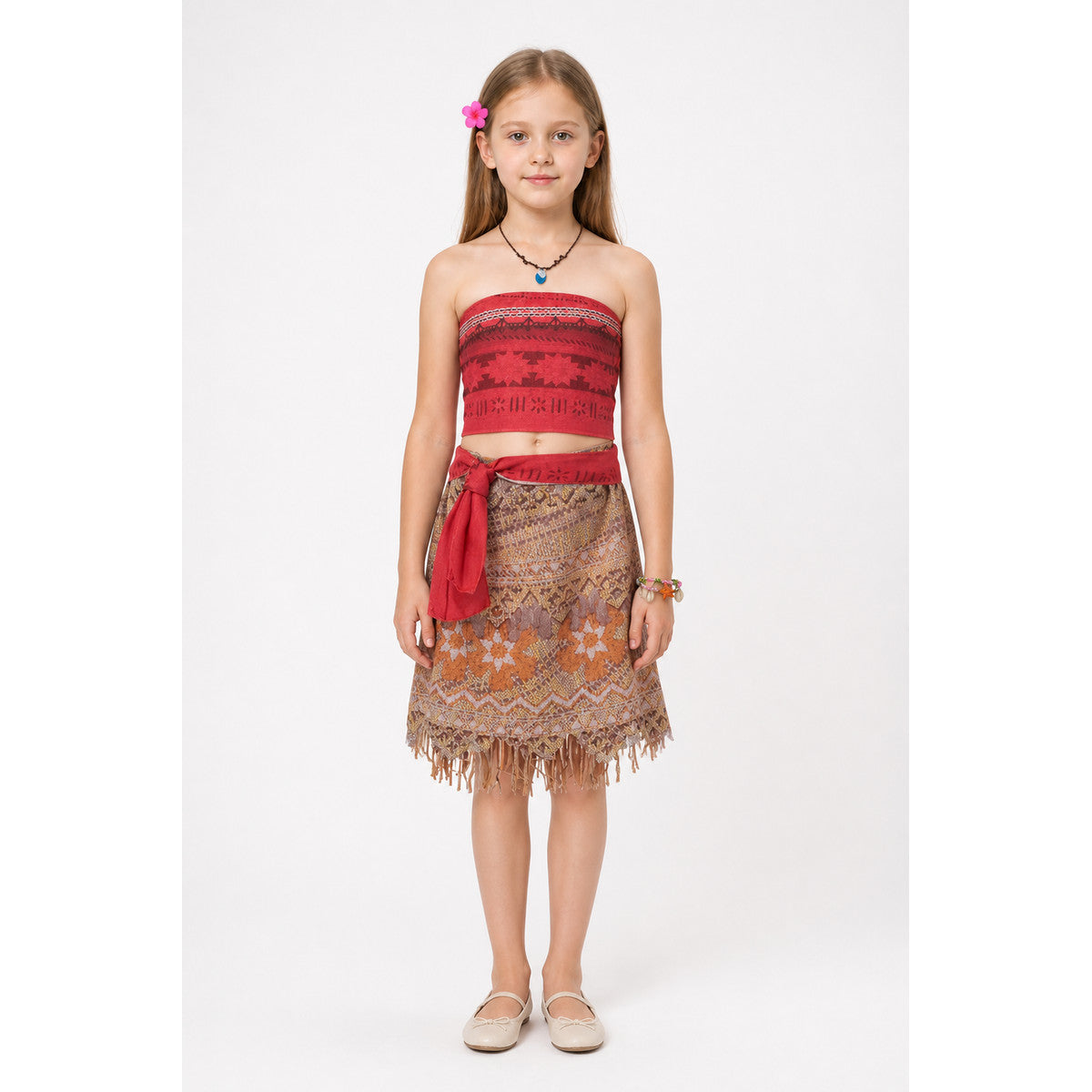 Moana Costume for Kids with Dress and Accessories main product view