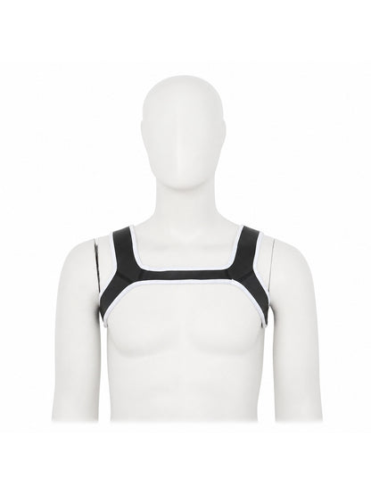 Men Bondage Suits For Stage Wear Leather Straps Armor Dog Headgear Costumes main product view