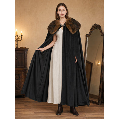 Black and Coffee Carnival Cloak, Medieval