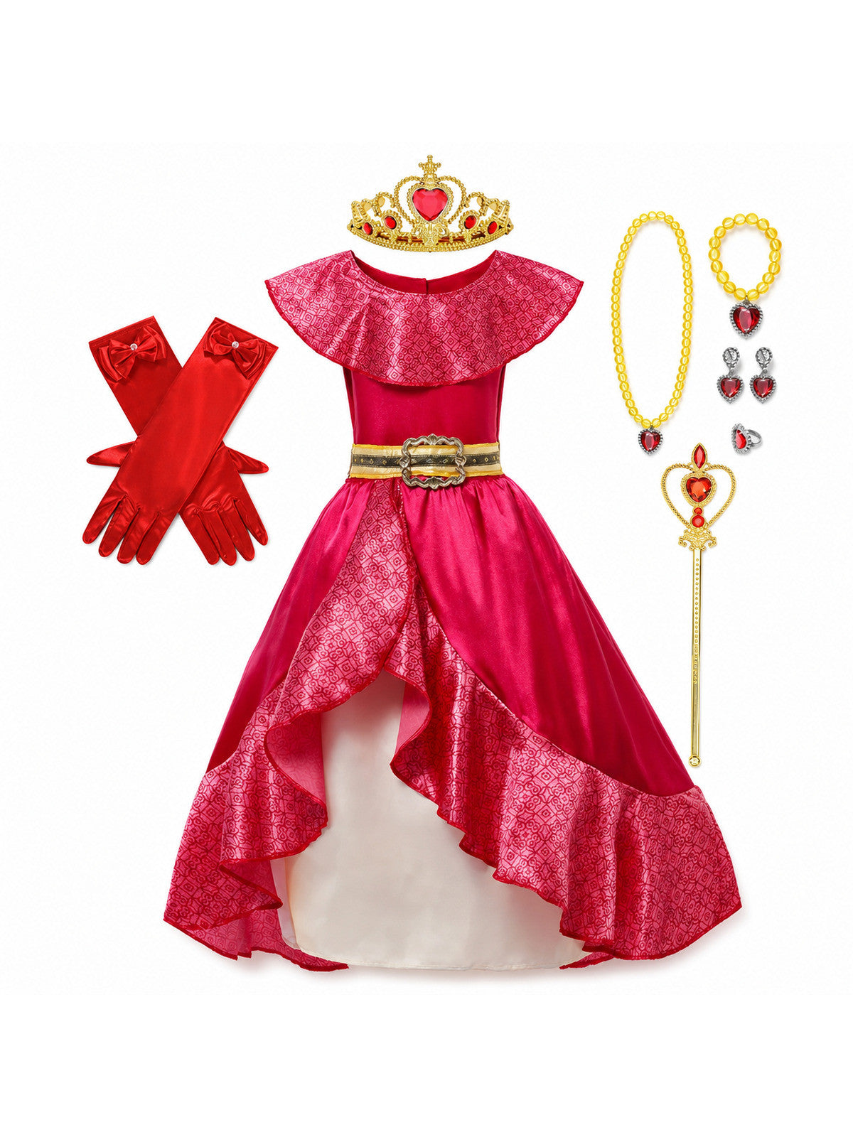 Kids Cosplay Clothing Girls Princess Elena Costume Halloween Carnival Role