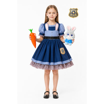 Children’s Police Rabbit Costume with Dress