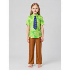Zootopia Nick Wilde Costume with Green Shirt, Trousers, and Tie