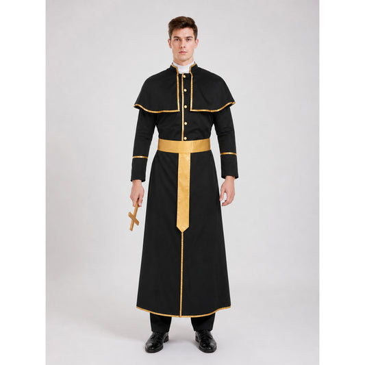 Clergyman Costume with Gold Trim