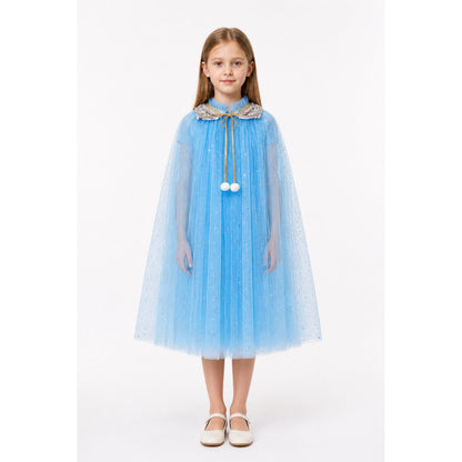 Children's Halloween Cape with Sequins and Stars main product view