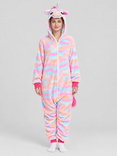 Unicorn Hooded Pajama Jumpsuit