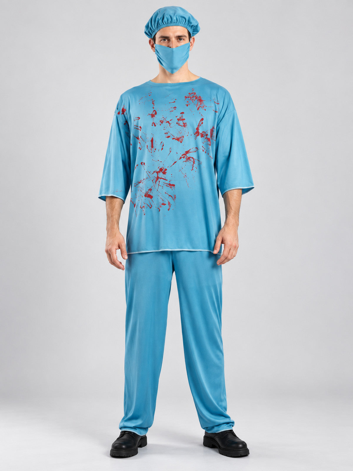 Bloody Doctor Costume with Blue Mask
