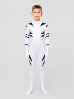 Daredevil Kids & Adults White Tiger Cosplay Jumpsuit Costume with Hood