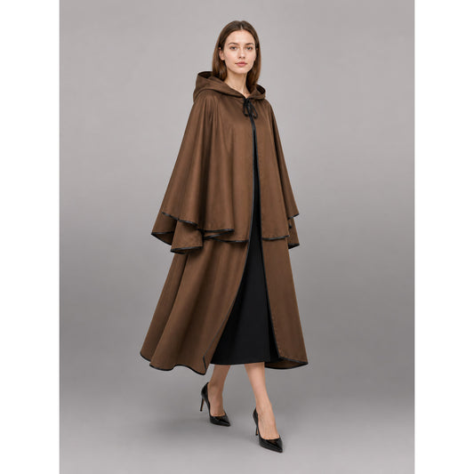 Brown Costume Cloak with Hood