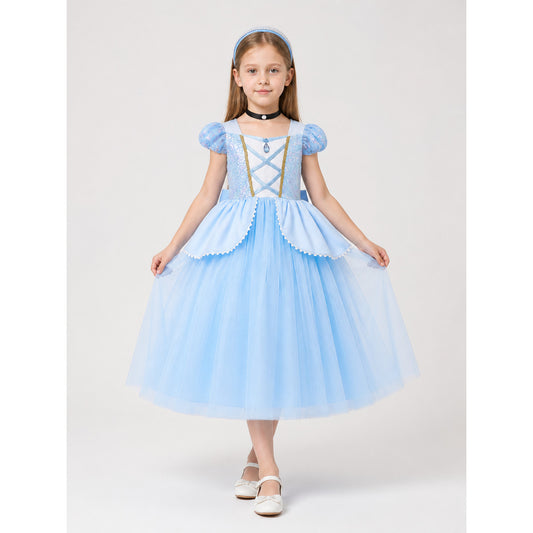 Blue Princess Costume for Halloween main product view