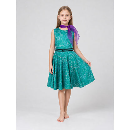 Inside Out 2 Cosplay Dress with Belt and Scarf