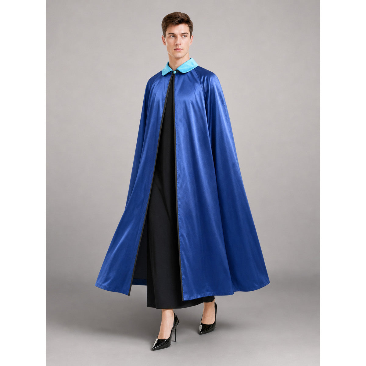 Traditional Chinese Costume: Robe and Hat front view