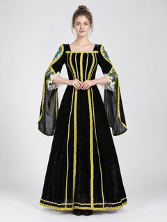 Medieval-Style Dress with Historical Styling