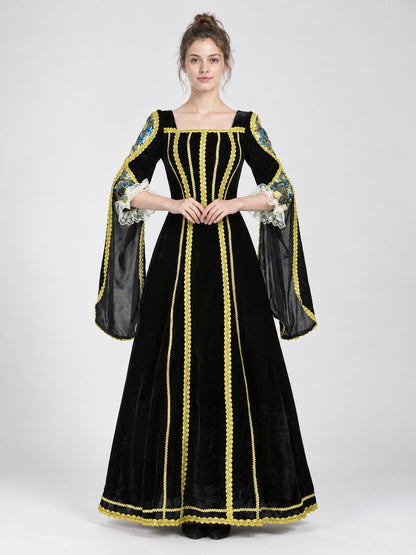 Medieval-Style Dress with Historical Styling