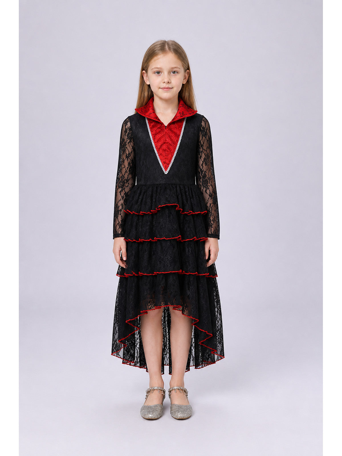 Halloween Dress with a Layered Asymmetrical Skirt main product view