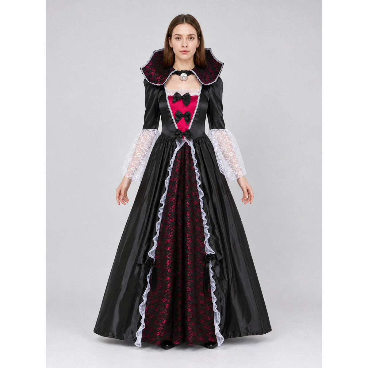 Gothic Vampire Costume Dress front view