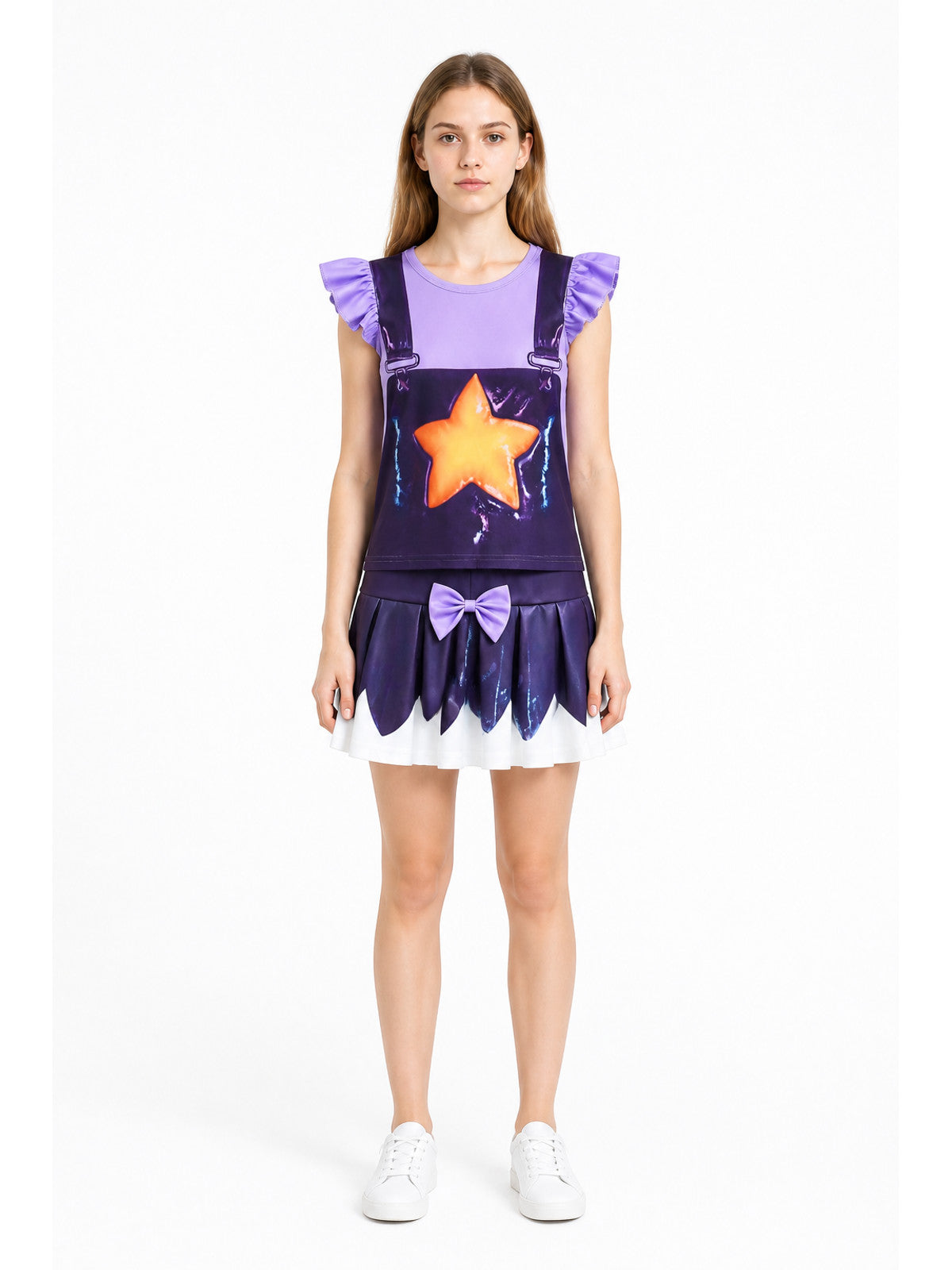 Skirt and Top Set, Star Print, Style 86148 main product view