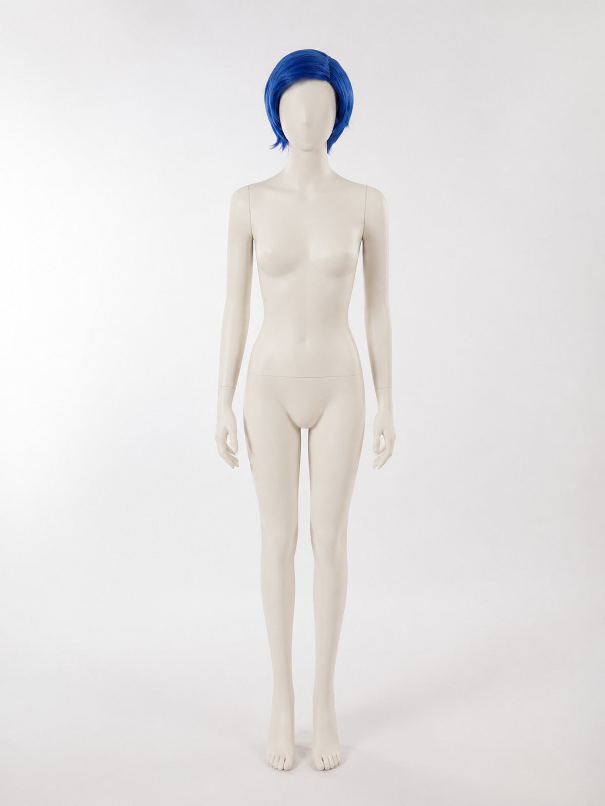 Blue Bob Wig with Side-Swept Bangs for Cosplay and Parties main product view