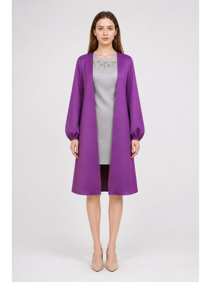 Nico Robin STAMPEDE Cosplay Dress, Long Purple