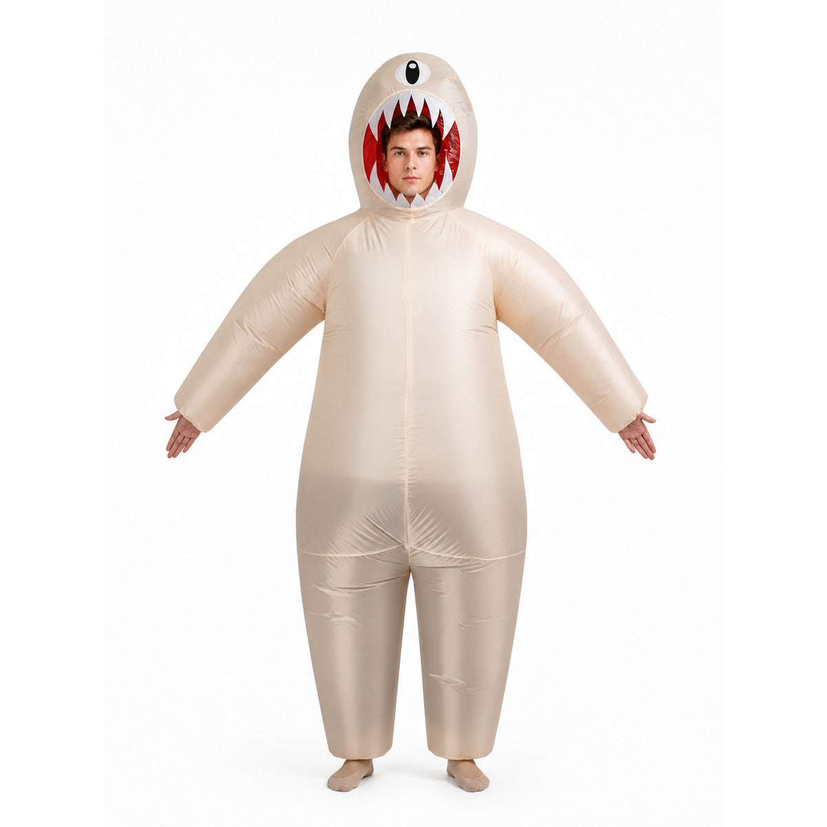 Adult Inflatable Shark Carnival Costume front view