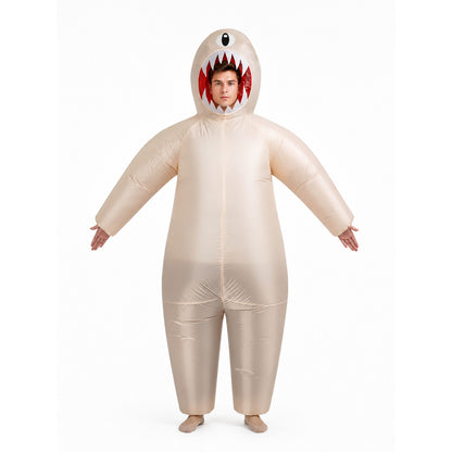 Adult Inflatable Shark Carnival Costume front view