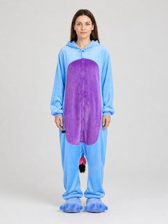Husky Hooded Paw Flannel Pajama Onesie
