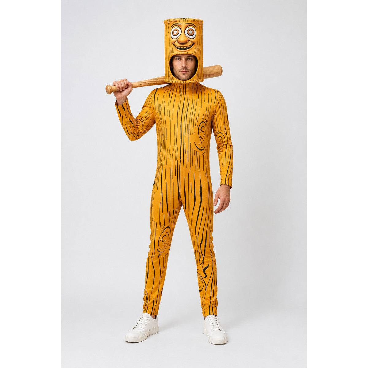 Wooden Character Carnival Costume Jumpsuit