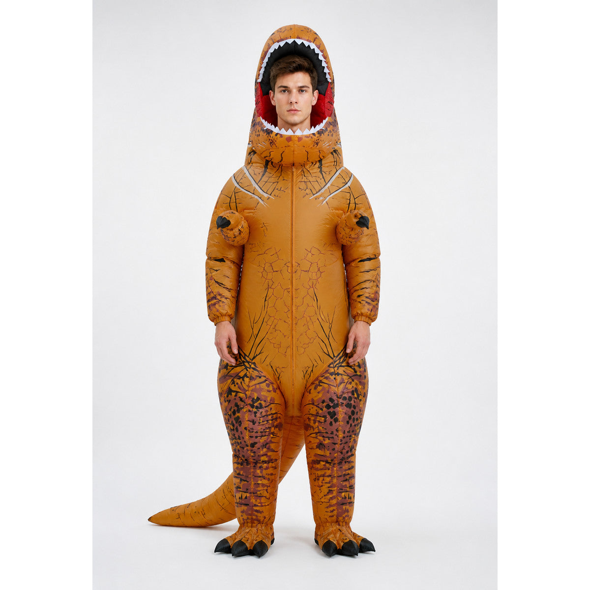 Inflatable Tyrannosaurus Costume with Tail and Claws main product view