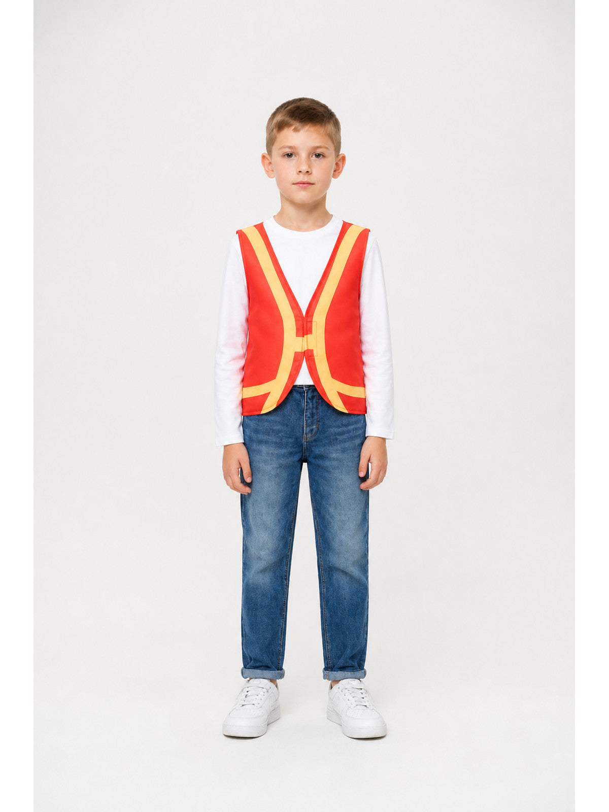 Zootopia Costume Vest, Red with Yellow Trim main product view