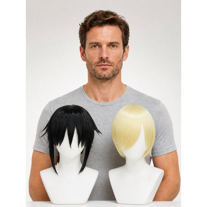 Short Cosplay Wig, Black or Gold main product view