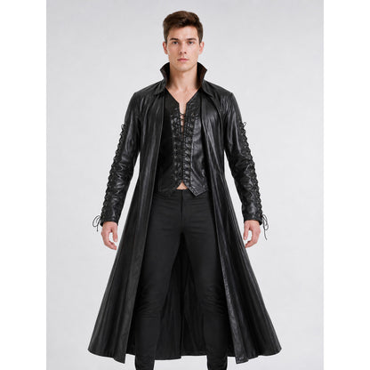 Gothic Vampire Costume: Coat, Vest, and Pants front view