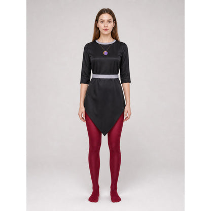 Amity Cosplay Costume, Set with Belt and Pendant on-model view