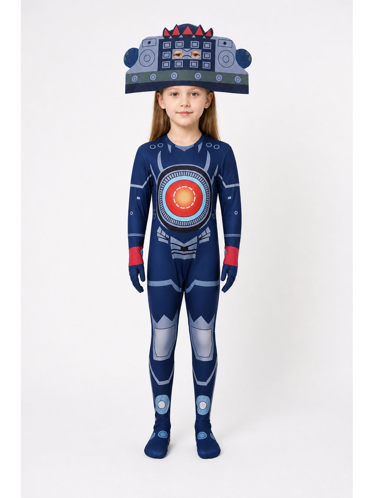 Skibidi Toilet TV Man Cosplay Jumpsuit