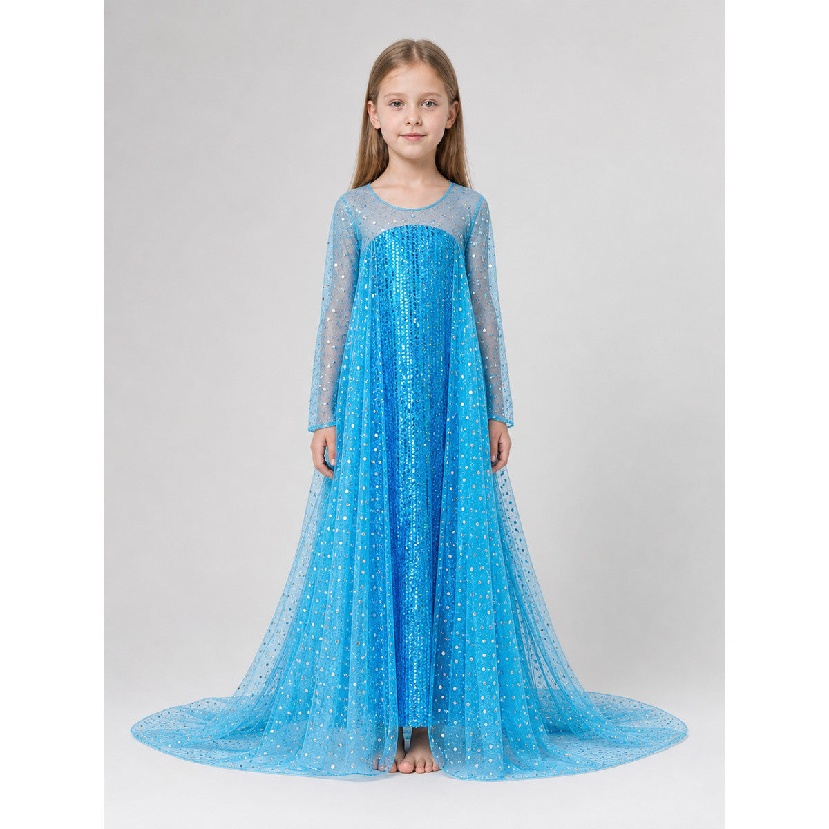 Elsa-Style Costume Dress for the Stage