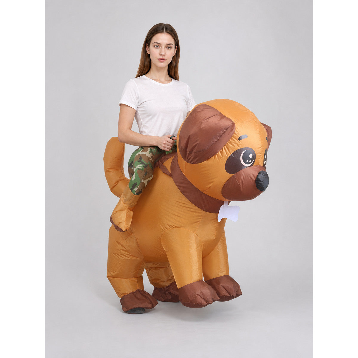 Inflatable Riding Dog Costume, One Size