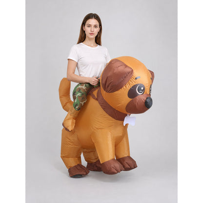 Inflatable Riding Dog Costume, One Size