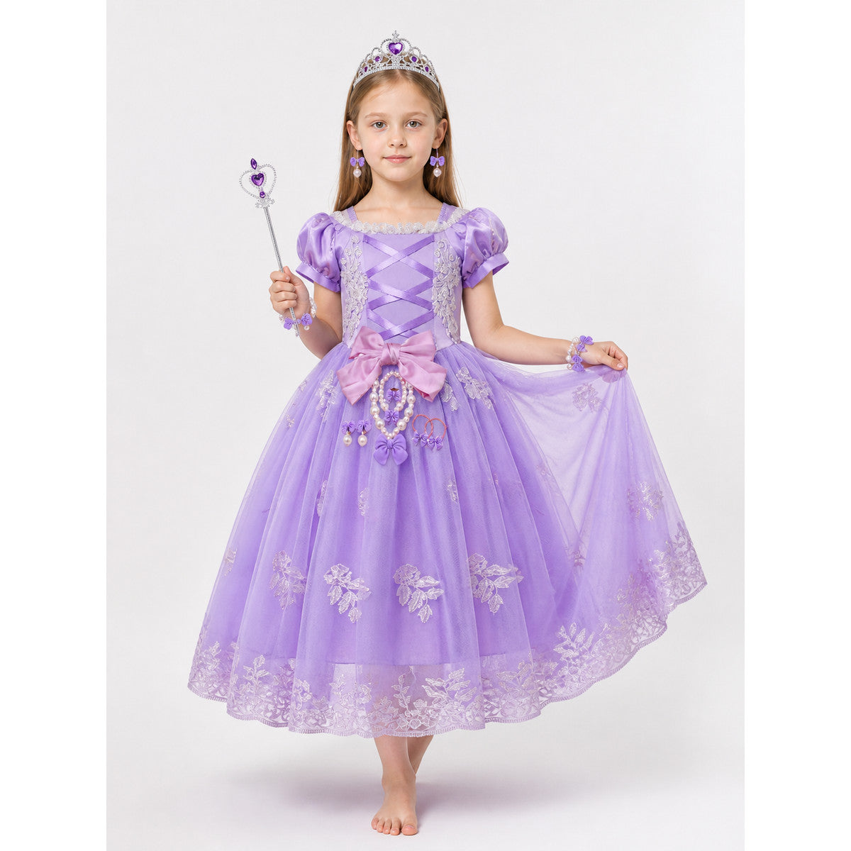 Purple Princess Costume for Halloween main product view