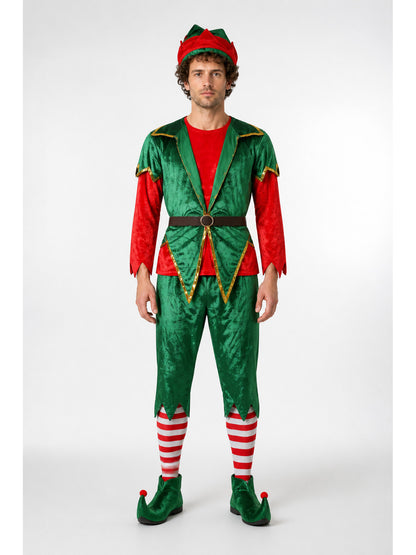 Carnival Elf Costume Jumpsuit with Hat main product view