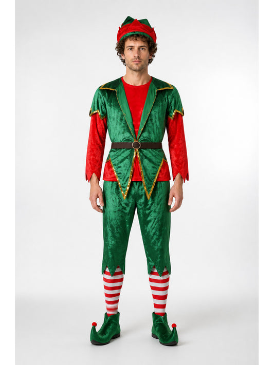 Carnival Elf Costume Jumpsuit with Hat main product view